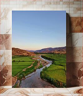 Πίνακας, Serene Landscape with River Γαλήνιο Τοπίο με Ποτάμι