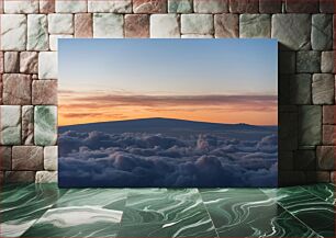 Πίνακας, Serene Mountain Above the Clouds Γαληνό βουνό πάνω από τα σύννεφα