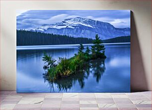 Πίνακας, Serene Mountain Lake Γαληνή ορεινή λίμνη