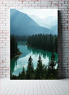 Πίνακας, Serene Mountain Lake Γαληνή ορεινή λίμνη
