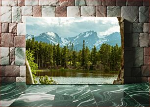 Πίνακας, Serene Mountain Landscape Γαλήνιο ορεινό τοπίο