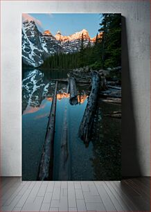 Πίνακας, Serene Mountain Reflection Γαλήνια Αντανάκλαση Βουνού