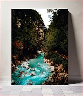 Πίνακας, Serene Mountain River Γαληνό Βουνό Ποτάμι