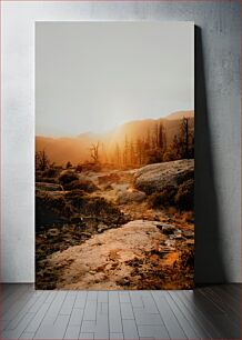 Πίνακας, Serene Mountain Sunset Γαλήνιο Βουνό ηλιοβασίλεμα
