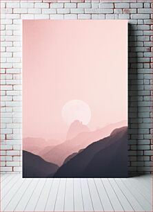 Πίνακας, Serene Mountain Sunset Γαλήνιο Βουνό ηλιοβασίλεμα
