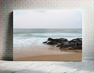 Πίνακας, Serene Rocky Beach Γαλήνια Βραχώδης Παραλία