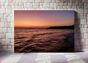 Πίνακας, Serene Sunset Ocean View Γαληνό ηλιοβασίλεμα με θέα στον ωκεανό