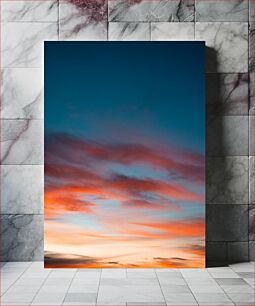 Πίνακας, Serene Sunset Sky Γαλήνιος ουρανός ηλιοβασιλέματος
