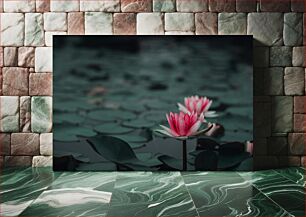 Πίνακας, Serene Water Lilies Γαλήνια Νούφαρα