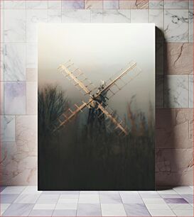 Πίνακας, Serene Windmill at Dusk Γαλήνιος ανεμόμυλος στο σούρουπο