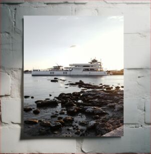 Πίνακας, Serene Yacht at Sunset Γαληνό γιοτ στο ηλιοβασίλεμα