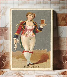 Πίνακας, Servant, from the Occupations for Women series (N166) for Old Judge and Dogs Head Cigarettes issued by Goodwin & Company