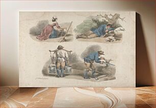 Πίνακας, Set of Five: Studies of Laborers