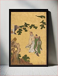 Πίνακας, Set of four sliding door panels with decoration of Chinese Immortals