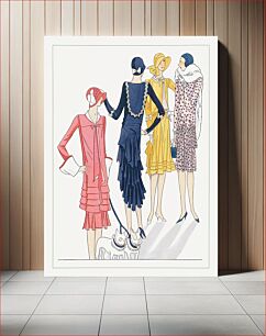 Πίνακας, Several afternoon dresses (1929) by Philippe et Gaston, Jenny and Martial et Armand