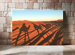 Πίνακας, Shadows of Camels in Desert Σκιές Καμήλων στην Έρημο