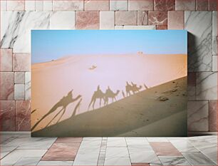 Πίνακας, Shadows of Camels in the Desert Σκιές Καμήλων στην Έρημο
