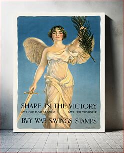 Πίνακας, Share in the victory--Save for your country--Save for yourself--Buy War Savings Stamps (1918) chromolithograph art by William Haskell Coffin