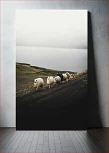 Πίνακας, Sheep by the Misty Lakeside Sheep by the Misty Lakeside