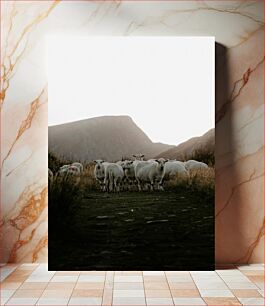 Πίνακας, Sheep Grazing at Dusk Πρόβατα που βόσκουν το σούρουπο