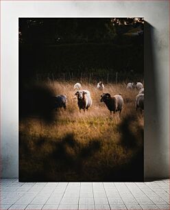 Πίνακας, Sheep Grazing at Dusk Πρόβατα που βόσκουν το σούρουπο