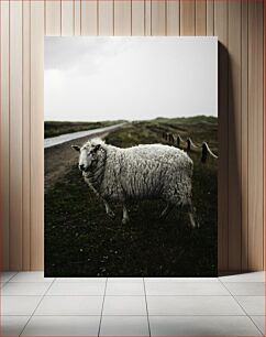Πίνακας, Sheep on a Misty Path Πρόβατα σε ένα ομιχλώδες μονοπάτι