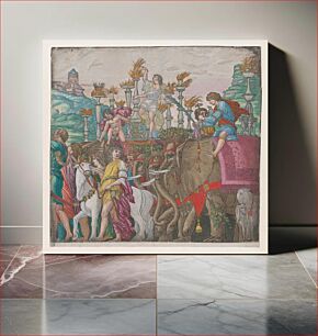 Πίνακας, Sheet 5: Elephants, from The Triumph of Julius Caesar, Andrea Andreani