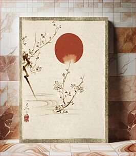 Πίνακας, Shibata Zeshin's Sun and Plum Branches (1807-1891)