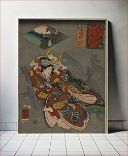 Πίνακας, Shimosuwa: Yaegaki-hime (1852) by Utagawa Kuniyoshi