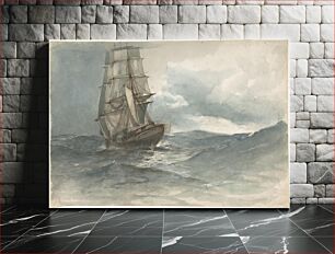 Πίνακας, Ship at Sea by Albert Ernest Markes