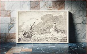 Πίνακας, Ship in high seas by Ludolf Bakhuizen