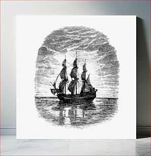 Πίνακας, Ship in the ocean from Favourite English poems and poets (1870)