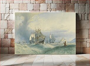 Πίνακας, Shipping off St. Michael's Mount, Cornwall