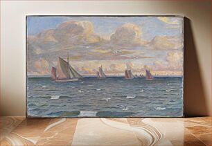 Πίνακας, Ships in the Sound by Poul Simon Christiansen