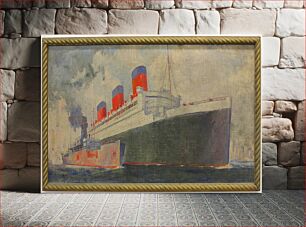 Πίνακας, Ships Through the Ages: Ultra-Modern Liner - "Queen Mary"