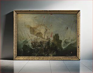 Πίνακας, Shipwreck against a Rock by Cornelis Claesz Van Wieringen