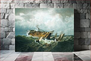 Πίνακας, Shipwreck off Nantucket (Wreck off Nantucket after a Storm) by William Bradford
