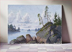 Πίνακας, Shore landscape, Ellen Favorin