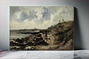 Πίνακας, Shore landscape, le havre, 1824 - 1898, Eugène Boudin