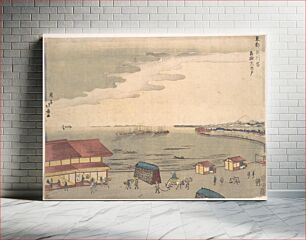 Πίνακας, Shore Scene Showing European Influence by Shōtei Hokuju