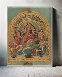 Πίνακας, Shri Shri Durga, India, West Bengal, Calcutta, India, West Bengal, Calcutta
