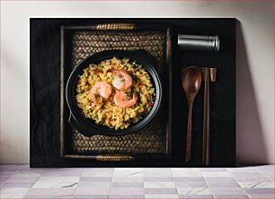 Πίνακας, Shrimp Fried Rice Ρύζι τηγανητό γαρίδες