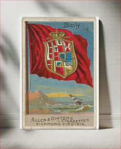 Πίνακας, Sicily, from Flags of All Nations, Series 2 (N10) for Allen & Ginter Cigarettes Brands