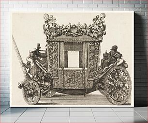 Πίνακας, Side View of the First Carriage (1686) of Lord Castelmaine Built in 1686 by Andrea Cornely after Ciro Ferri, 1687-1700