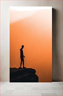 Πίνακας, Silhouette at Sunset Cliff Σιλουέτα στο Sunset Cliff