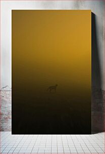 Πίνακας, Silhouette of a Cat in the Fog Σιλουέτα μιας γάτας στην ομίχλη