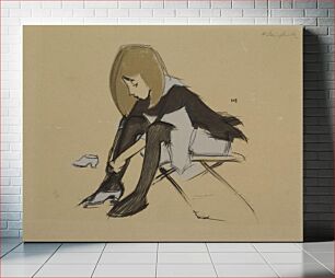 Πίνακας, Silk shoes, 1938, Helene Schjerfbeck