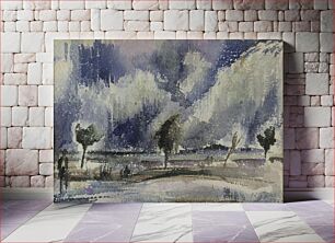 Πίνακας, Sininen taivas, 1920, Carl Wargh