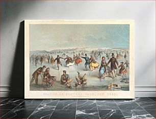 Πίνακας, Skating in Central Park, New York after Winslow Homer