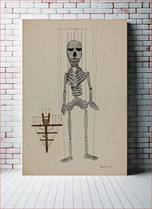 Πίνακας, Skeleton Marionette, c. NGA 27743 (1936) by George File